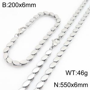 SS Jewelry Set(Most Men) - KS231801-Z