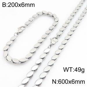 SS Jewelry Set(Most Men) - KS231802-Z