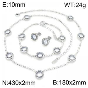 SS Jewelry Set(Most Women) - KS232516-HR