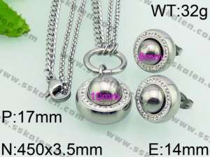 SS Jewelry Set(Most Women) - KS72846-Z