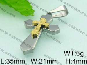 Stainless Steel Cross Pendant - KP36407-D