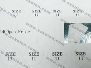 Size 11 Tags--400pcs price - KPS215