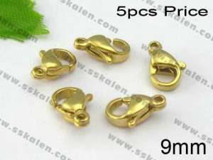 SS Gold-plated Lobster Clasp--5pcs Pirce - KRP1272
