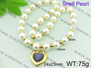 Shell Pearl Necklaces - KN17354-Z