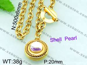 Shell Pearl Necklaces - KN17825-Z