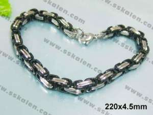  Stainless Steel Black-plating Bracelet  - KB25426-H