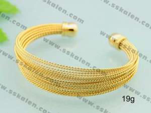 Stainless Steel Gold-plating Bangle - KB28523-T