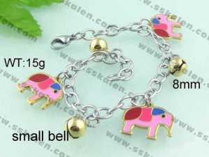 Stainless Steel Gold-plating Bracelet  - KB41487-H