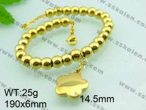 Stainless Steel Gold-plating Bracelet  - KB42953-Z