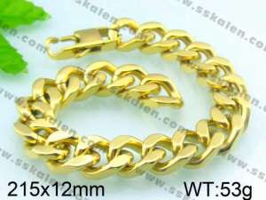 Stainless Steel Gold-plating Bracelet  - KB46659-TJY