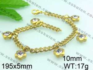  Stainless Steel Gold-plating Bracelet  - KB47603-Z