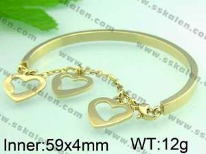  Stainless Steel Gold-plating Bracelet  - KB47778-H