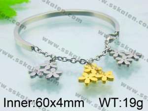 Stainless Steel Gold-plating Bracelet  - KB51927-Z