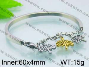 Stainless Steel Gold-plating Bracelet  - KB51928-Z