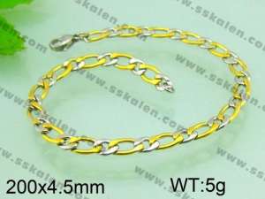 Stainless Steel Gold-plating Bracelet  - KB53863-Z