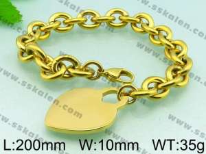 Stainless Steel Gold-plating Bracelet  - KB54109-Z
