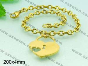 Stainless Steel Gold-plating Bracelet  - KB54117-Z