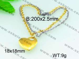 Stainless Steel Gold-plating Bracelet  - KB54766-Z