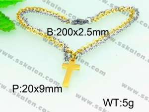 Stainless Steel Gold-plating Bracelet  - KB54770-Z