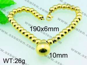 Stainless Steel Gold-plating Bracelet - KB54880-Z