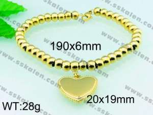 Stainless Steel Gold-plating Bracelet  - KB54883-Z