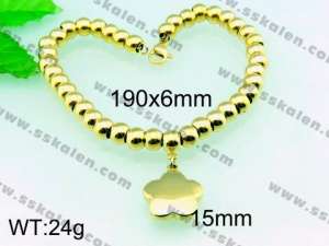 Stainless Steel Gold-plating Bracelet  - KB54891-Z