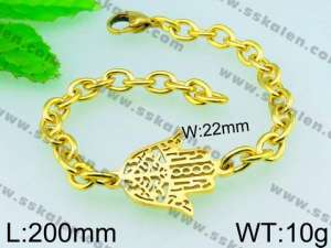 Stainless Steel Gold-plating Bracelet  - KB54974-Z