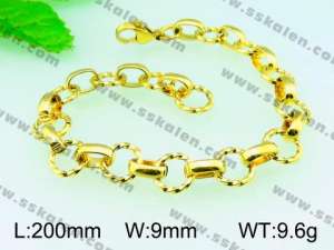 Stainless Steel Gold-plating Bracelet  - KB54979-Z