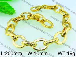 Stainless Steel Gold-plating Bracelet  - KB54980-Z