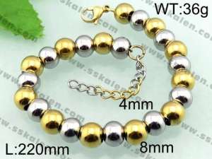 Stainless Steel Gold-plating Bracelet  - KB55702-Z