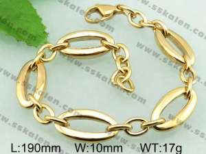 Stainless Steel Gold-plating Bracelet  - KB55712-Z