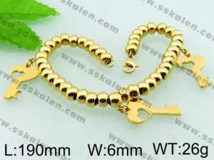 Stainless Steel Gold-plating Bracelet  - KB56005-Z