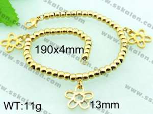 Stainless Steel Gold-plating Bracelet - KB56611-Z
