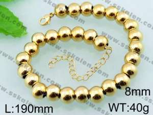 Stainless Steel Gold-plating Bracelet  - KB56649-Z