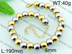 Stainless Steel Gold-plating Bracelet  - KB56650-Z