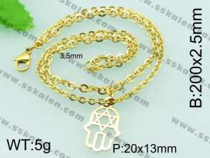 Stainless Steel Gold-plating Bracelet  - KB57203-Z