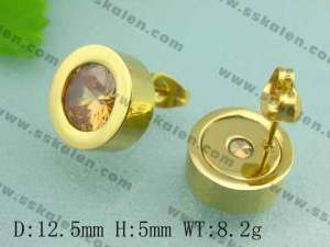 SS Gold-Plating Earring  - KE26037-D