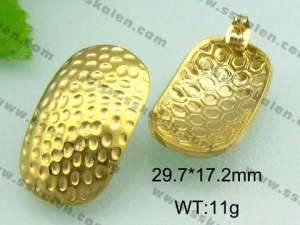 SS Gold-Plating Earring  - KE30216-K