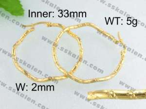 SS Gold-Plating Earring - KE40228-YX