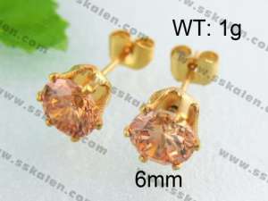 SS Gold-Plating Earring - KE40266-YX