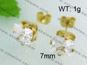 SS Gold-Plating Earring - KE40283-YX
