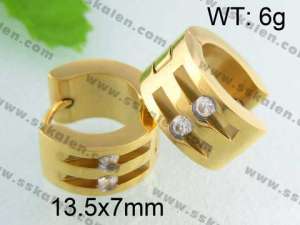 SS Gold-Plating Earring - KE40400-YX