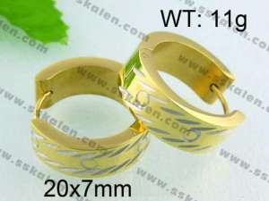 SS Gold-Plating Earring - KE40541-YX