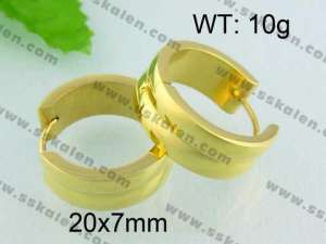 SS Gold-Plating Earring - KE40543-YX