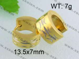 SS Gold-Plating Earring - KE40586-YX