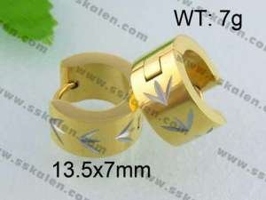 SS Gold-Plating Earring - KE40587-YX