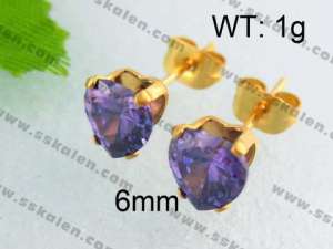 SS Gold-Plating Earring - KE40616-YX