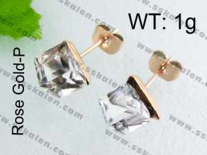 SS Gold-Plating Earring - KE40639-YX