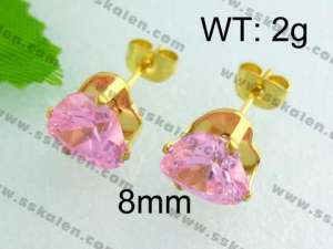 SS Gold-Plating Earring - KE40659-YX