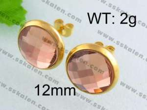 SS Gold-Plating Earring - KE40676-YX